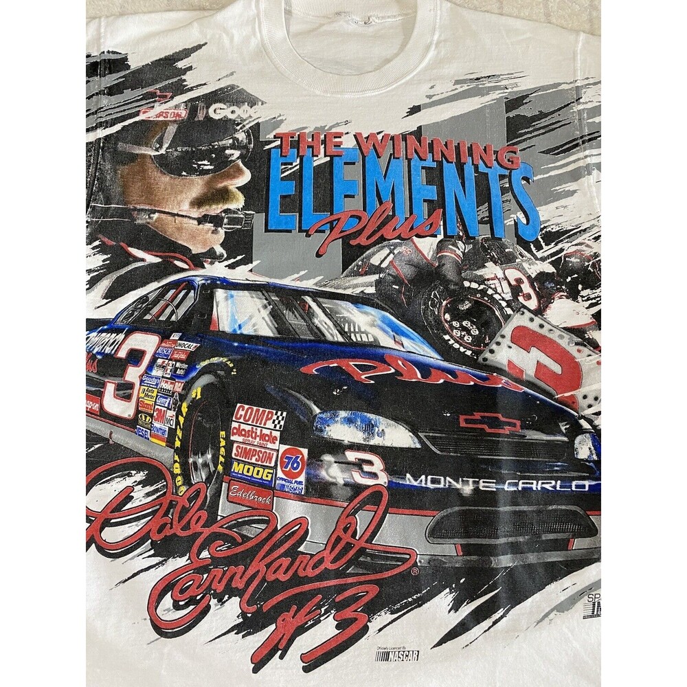 Vintage Dale Earnhardt #3 Sports Image 1997 AOP 2 Sided  Men’s T Shirt Size L - Picture 6 of 16